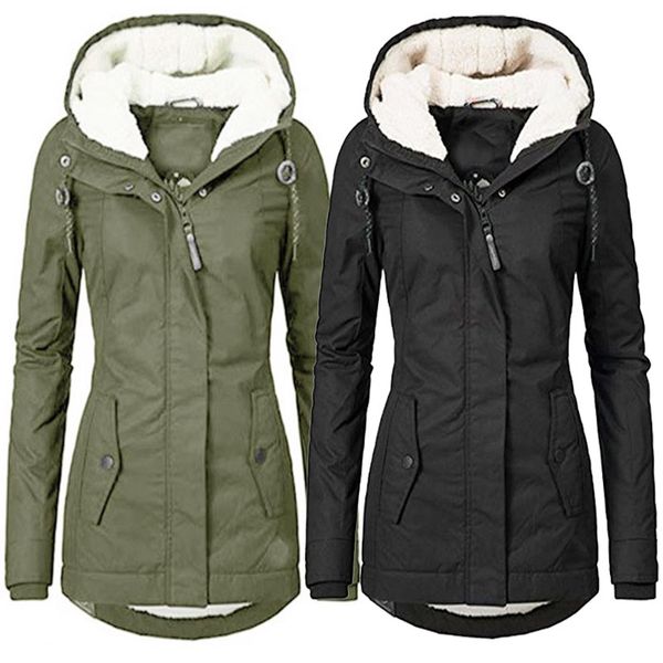 women winter coat warm windproof slim outerwear fashion elastic waist zipper pocket hooded drawstring overcoats autumn clothes, Tan;black
women winter coat warm windproof slim outerwear fashion elastic waist zipper pocket hooded drawstring overcoats autumn clothes, Tan;black