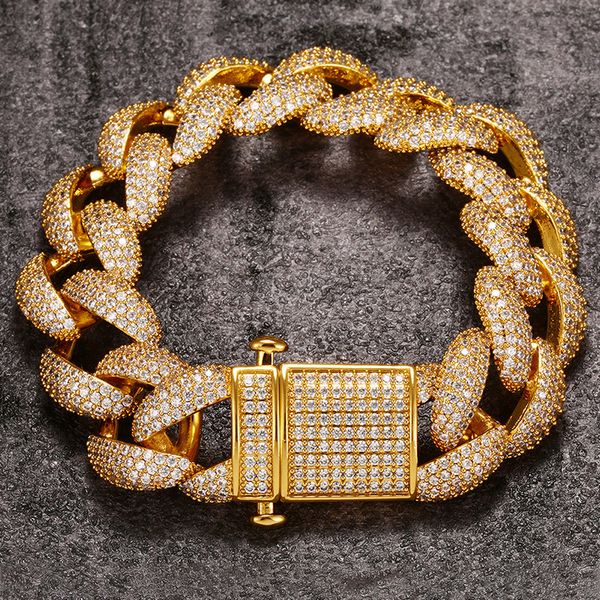 18mm 7/8inch gold plated micro prong setting cz stone miami cuban bracelet link for mens hip hop bracelet jewelry, Black
18mm 7/8inch gold plated micro prong setting cz stone miami cuban bracelet link for mens hip hop bracelet jewelry, Black