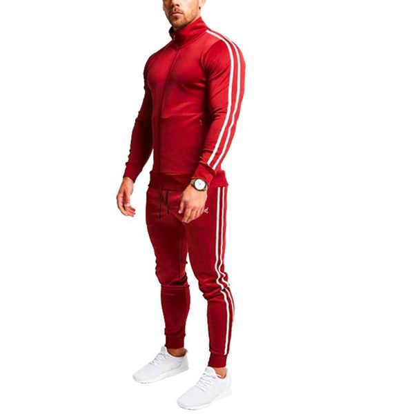 gym clothing men sportswear compression sport suits mens autumn splicing zipper sweatshirt pants sets sports joggers training set #z, White;black
gym clothing men sportswear compression sport suits mens autumn splicing zipper sweatshirt pants sets sports joggers training set #z, White;black