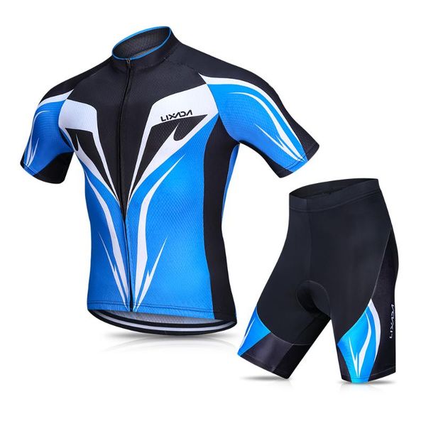 lixada men's cycling jersey set breathable quick-dry short sleeve biking shirt with gel padded shorts mtb bike cycling clothing, Black;blue
lixada men's cycling jersey set breathable quick-dry short sleeve biking shirt with gel padded shorts mtb bike cycling clothing, Black;blue