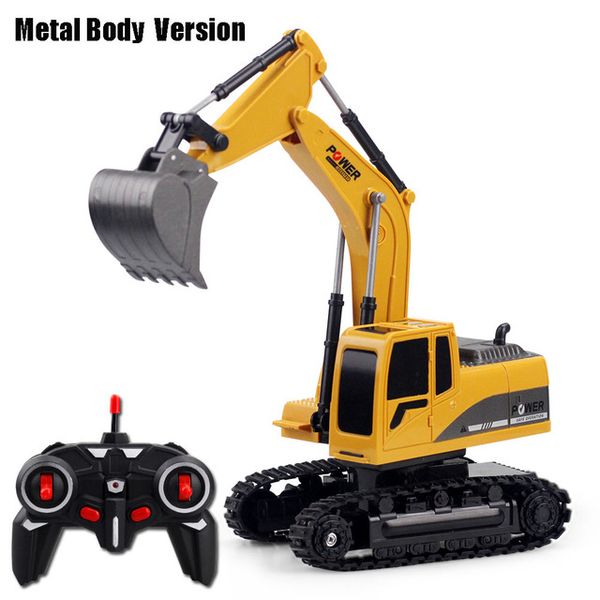 1:24 6ch metal excavator charging rc car 270 degree rotation alloy bucket remote control vehicle truck model kids toys
1:24 6ch metal excavator charging rc car 270 degree rotation alloy bucket remote control vehicle truck model kids toys
