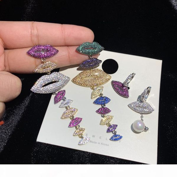 europe and america new trendy women earrings gold plated colorful cz lips earrings for girls women nice gift, Golden;silver
europe and america new trendy women earrings gold plated colorful cz lips earrings for girls women nice gift, Golden;silver