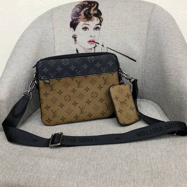 277-m44808 classic fashion shoulder bag double shoulder bag messenger bag handbag women's handbag leather production
277-m44808 classic fashion shoulder bag double shoulder bag messenger bag handbag women's handbag leather production