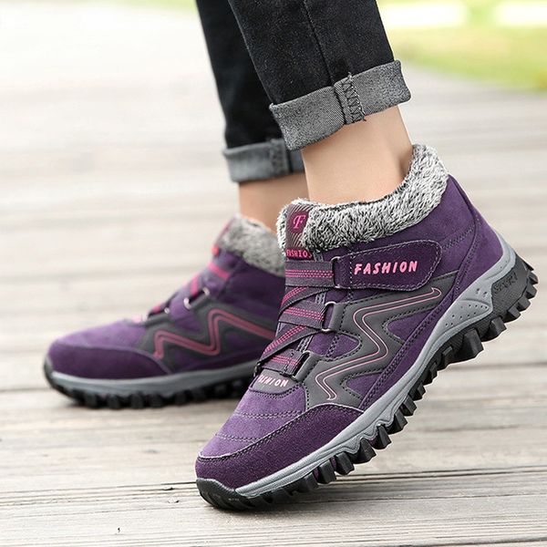 women hook&loop ankle boots female warm plush shoes ladies non slip sewing casual footwear comfortable outdoor fashion new 2020, Black
women hook&loop ankle boots female warm plush shoes ladies non slip sewing casual footwear comfortable outdoor fashion new 2020, Black