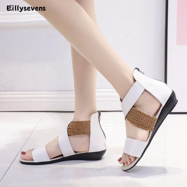 2020 summer women casual beach flat sandals women weave wedge heel shoes zipper sandals ladies casual roman shoes #3, Black
2020 summer women casual beach flat sandals women weave wedge heel shoes zipper sandals ladies casual roman shoes #3, Black