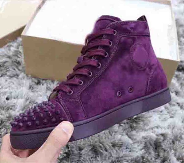 with box 2020 new red bottoms shoes for mens womens designer purple suede leather platform red bottom fashion luxey casual trainers, Black
with box 2020 new red bottoms shoes for mens womens designer purple suede leather platform red bottom fashion luxey casual trainers, Black