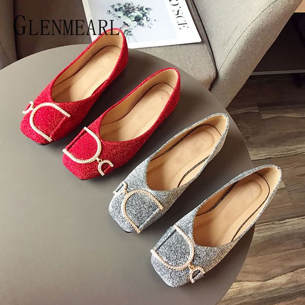 women loafers wedding shoes fashion flats square toe diamond red shoes shining metal decoration loafers brand confortable flats, Black
women loafers wedding shoes fashion flats square toe diamond red shoes shining metal decoration loafers brand confortable flats, Black