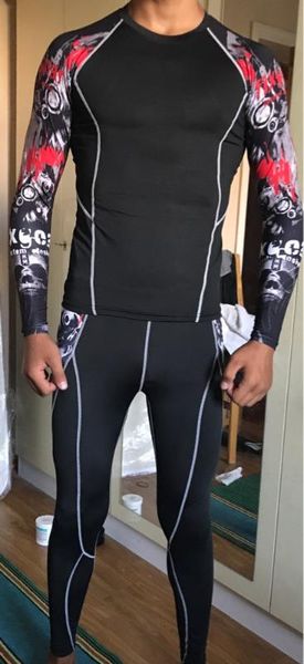 2020 18 running t shirt and pants men compression tights underwear sets crossfit bodybuilding fitness sport jerseys suit, White;black
2020 18 running t shirt and pants men compression tights underwear sets crossfit bodybuilding fitness sport jerseys suit, White;black