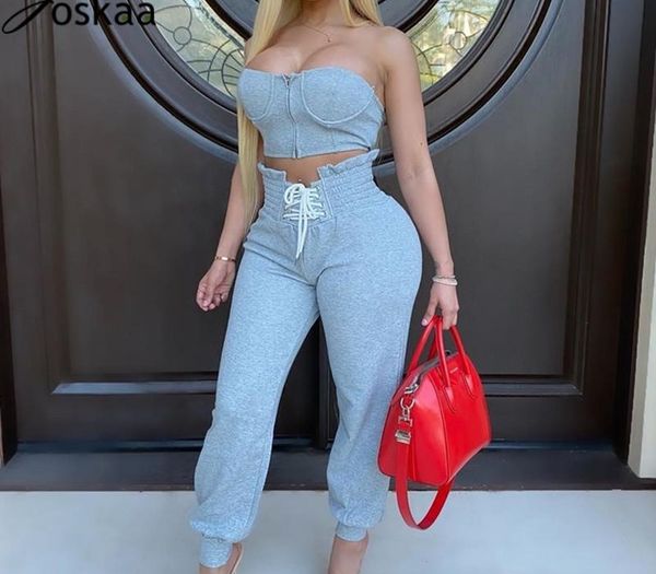 joskaa casual two piece set summer zipper crop sweatpants plus size fashion women sets clothes lounge wear 2 piece set t200630, Gray
joskaa casual two piece set summer zipper crop sweatpants plus size fashion women sets clothes lounge wear 2 piece set t200630, Gray