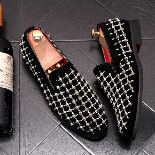 pointed leather shoes with rivet shoes for men pointed casual shoes, fashionable loafers suede breathable, Black
pointed leather shoes with rivet shoes for men pointed casual shoes, fashionable loafers suede breathable, Black