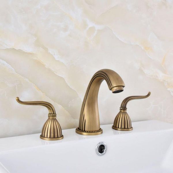 antique brass 3 hole deck mounted widespread bathroom basin faucet dual handle tub sink mixer taps wsf631
antique brass 3 hole deck mounted widespread bathroom basin faucet dual handle tub sink mixer taps wsf631