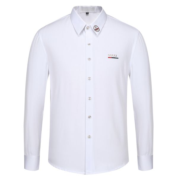 designer luxury casual shirt personality new men's luxury long sleeve shirt european and american brand fashion trend logistics-03, White;black
designer luxury casual shirt personality new men's luxury long sleeve shirt european and american brand fashion trend logistics-03, White;black