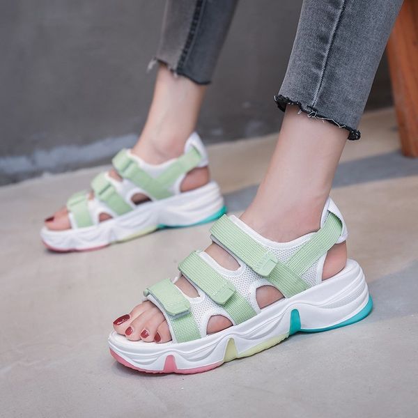 2020 fashion sandals women summer shoes casual ladies flat platform sandals thick sole a2514, Black
2020 fashion sandals women summer shoes casual ladies flat platform sandals thick sole a2514, Black