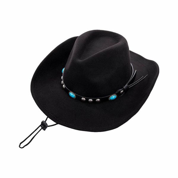 brand new men women autumn winter solid wool cowboy hat western sunhat feather band wide brim panama cap classical fedoras, Blue;gray
brand new men women autumn winter solid wool cowboy hat western sunhat feather band wide brim panama cap classical fedoras, Blue;gray