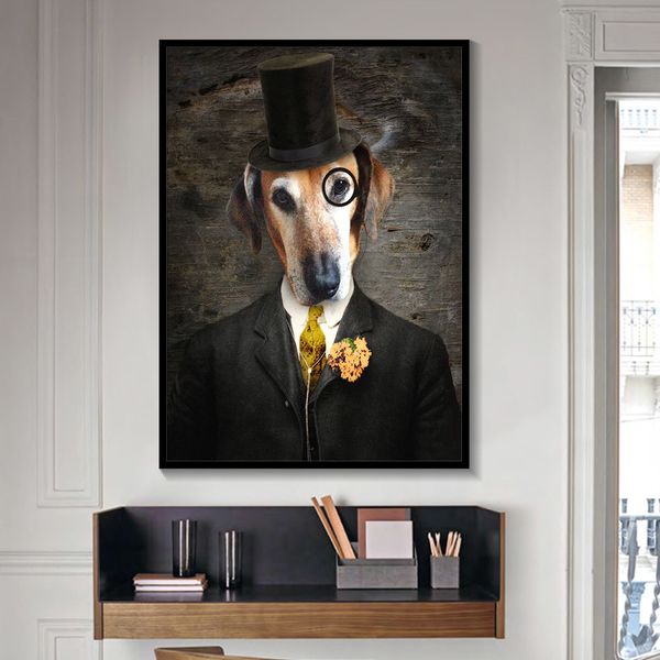 pósteres e impresiones artísticos para pared de animales, pintura en lienzo elegante para caballeros, perro, gato, lobo, zorro, con
pósteres e impresiones artísticos para pared de animales, pintura en lienzo elegante para caballeros, perro, gato, lobo, zorro, con