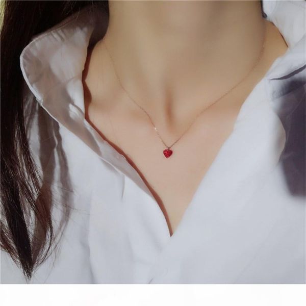 lovely refreshing red heart pendant pure 925 sterling silver chain necklace for women cute birthday gift romantic jewelry
lovely refreshing red heart pendant pure 925 sterling silver chain necklace for women cute birthday gift romantic jewelry