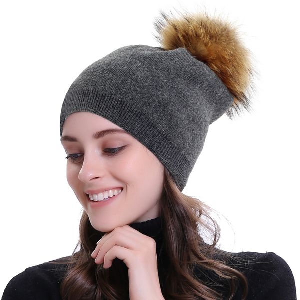 beanie/skull caps women fashion elastic autumn cashmere men beanie solid colorhat warm soft winter skull cap with 15 cm real fur pomp, Blue;gray
beanie/skull caps women fashion elastic autumn cashmere men beanie solid colorhat warm soft winter skull cap with 15 cm real fur pomp, Blue;gray