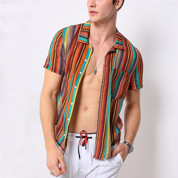 holiday short sleeve 3d digital printed with pocket straight loose mens tshirts striped folk style lapel neck summer mens designer polos, White;black
holiday short sleeve 3d digital printed with pocket straight loose mens tshirts striped folk style lapel neck summer mens designer polos, White;black