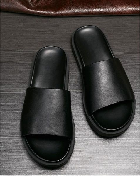 sandals men fashion summer flat genuine leather slippers outdoor soft bottom beach youth, Black
sandals men fashion summer flat genuine leather slippers outdoor soft bottom beach youth, Black