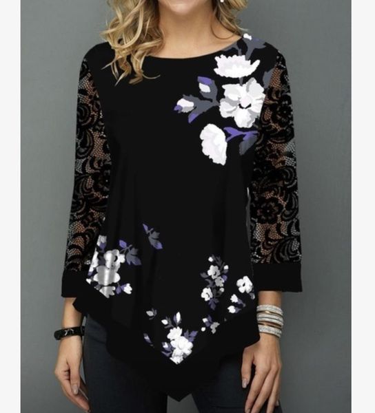 womens designer tshirt spring autumn long sleeve crew neck butterfly print lace loose tees plus size women clothing, White
womens designer tshirt spring autumn long sleeve crew neck butterfly print lace loose tees plus size women clothing, White