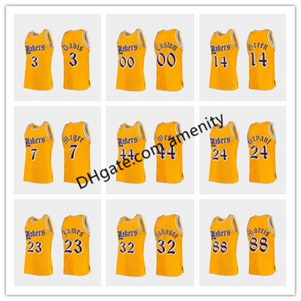 los angeles lakers davis 24 bryant 32 johnson 23 james yellow old basketball jerseys anthony magic lebron englishfaded jersey, Black
los angeles lakers davis 24 bryant 32 johnson 23 james yellow old basketball jerseys anthony magic lebron englishfaded jersey, Black