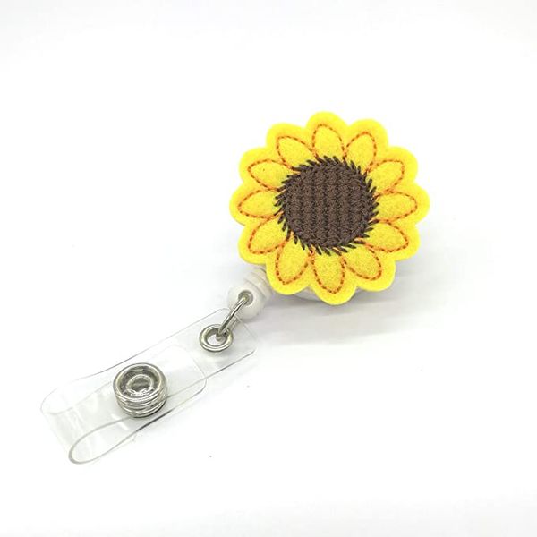 sunflower badge reel holder accurate stitching strap telescopic retracting clip stylish keychain retracting clip, Gray
sunflower badge reel holder accurate stitching strap telescopic retracting clip stylish keychain retracting clip, Gray