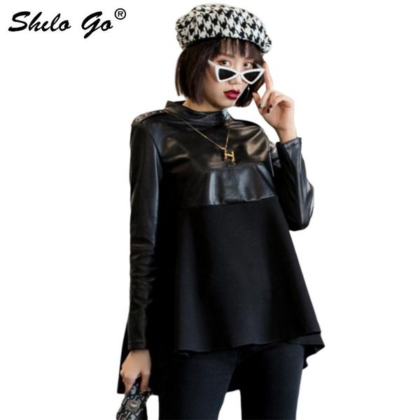 streetwear leather jacket women casual stand collar spliced sheepskin genuine leather coat rivet back zip a line female outwear, Black;brown
streetwear leather jacket women casual stand collar spliced sheepskin genuine leather coat rivet back zip a line female outwear, Black;brown