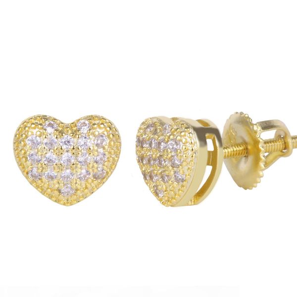 new custom heart shape earrings 925 sterling silver stud earring iced out cz earring hip hop bling earrings, Golden;silver
new custom heart shape earrings 925 sterling silver stud earring iced out cz earring hip hop bling earrings, Golden;silver