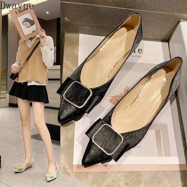 fashion small fresh high heels square buckle butterfly-knot single shoes shallow mouth wild women's shoes stiletto pointed pumps, Black
fashion small fresh high heels square buckle butterfly-knot single shoes shallow mouth wild women's shoes stiletto pointed pumps, Black
