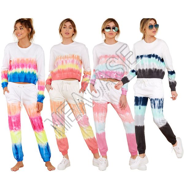 women long sleeve set 2 piece clothing tie dye pullover t-shirt pants tracksuit sweatshirt sports suit outfits autumn winter sweater d81403, White
women long sleeve set 2 piece clothing tie dye pullover t-shirt pants tracksuit sweatshirt sports suit outfits autumn winter sweater d81403, White