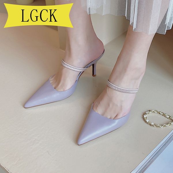 big size 34-43 stiletto high heel summer shoe women's slippers cow leather outside handmade comfortable new slipper, Black
big size 34-43 stiletto high heel summer shoe women's slippers cow leather outside handmade comfortable new slipper, Black