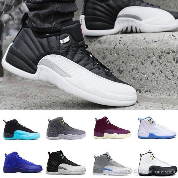 2020 high qaulitys 12 12s xii mens womens basketball shoes ovo white gs barons taxi flu game playoffs flint grey french blue sneakers, Black
2020 high qaulitys 12 12s xii mens womens basketball shoes ovo white gs barons taxi flu game playoffs flint grey french blue sneakers, Black