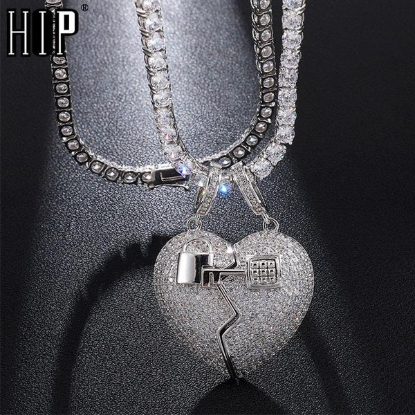 hip hop bling iced out micro paved cz separable broken heart with key necklaces & pendants for men rapper jewelry, Silver
hip hop bling iced out micro paved cz separable broken heart with key necklaces & pendants for men rapper jewelry, Silver