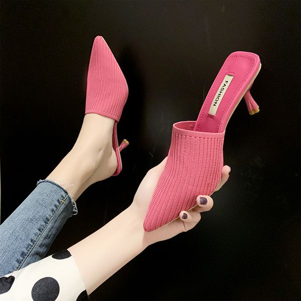 women's elegant mules woman casual slippers 2020 ladies low heels fashion female pointed toe shoes women candy colors footwear, Black
women's elegant mules woman casual slippers 2020 ladies low heels fashion female pointed toe shoes women candy colors footwear, Black