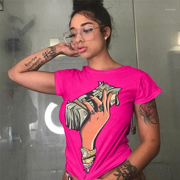 dollar printed summer fashion short sleeve tees street hiphop womens casual colorful t shirts women designer tshirts, White
dollar printed summer fashion short sleeve tees street hiphop womens casual colorful t shirts women designer tshirts, White