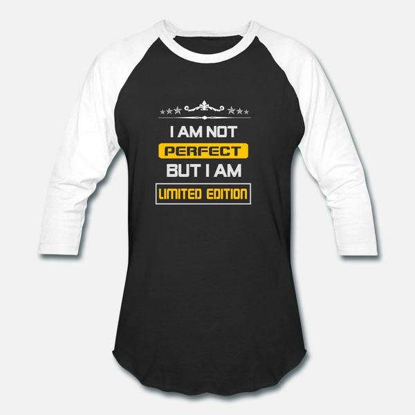 i am not perfect but i am limited edition t shirt men create 100% cotton s-3xl solid color loose authentic summer normal shirt
i am not perfect but i am limited edition t shirt men create 100% cotton s-3xl solid color loose authentic summer normal shirt