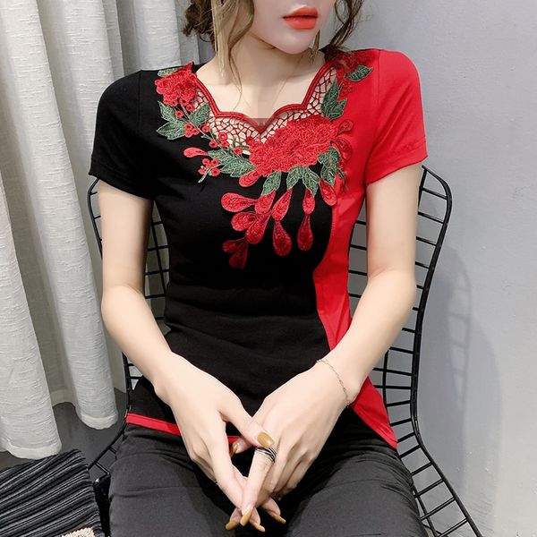 summer fashion folk clothes hollow out embroidery t-shirt women ethnic ropa mujer bottoming shirt tees 2020 new t03207, White
summer fashion folk clothes hollow out embroidery t-shirt women ethnic ropa mujer bottoming shirt tees 2020 new t03207, White