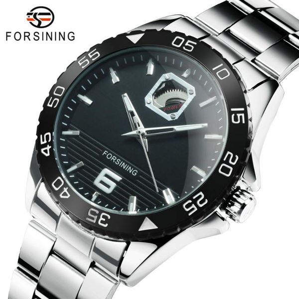 forsining automatic watch men mechanical wristwatches clock stainless steel strap relogio masculino, Slivery;brown
forsining automatic watch men mechanical wristwatches clock stainless steel strap relogio masculino, Slivery;brown