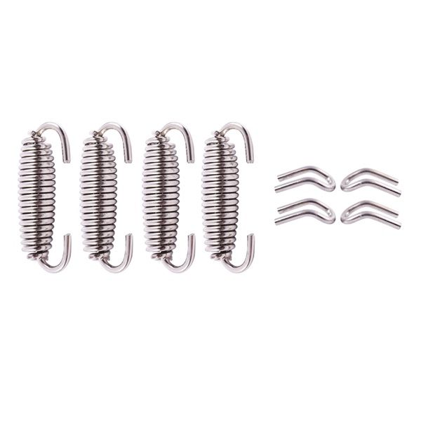 4x motorcycle exhaust mounting springs kit fully rotatable 64mm stainless steel
4x motorcycle exhaust mounting springs kit fully rotatable 64mm stainless steel