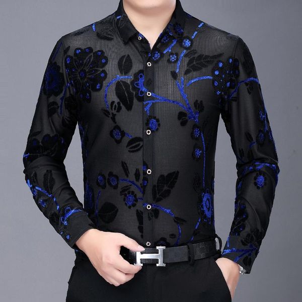 blue flower shirts men smart office shirt long sleeve camisa 2020 autumn chemise homme luxury floral men shirt, White;black
blue flower shirts men smart office shirt long sleeve camisa 2020 autumn chemise homme luxury floral men shirt, White;black