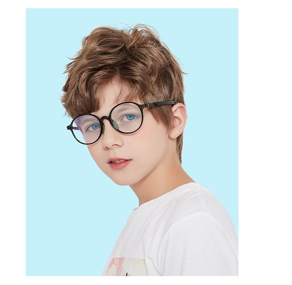 new children's anti-blue light glasses for boys and girls two-tone round frame flat mirror with non-slip foot cover adjustable, White;black
new children's anti-blue light glasses for boys and girls two-tone round frame flat mirror with non-slip foot cover adjustable, White;black