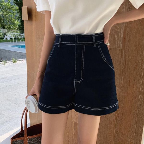 make denim shorts female summer show high wide leg pants thin dark tide ins brim show thin casual pants, Blue
make denim shorts female summer show high wide leg pants thin dark tide ins brim show thin casual pants, Blue