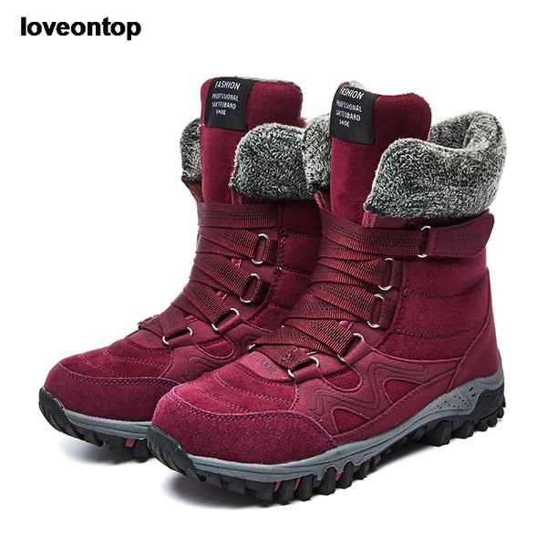 loveonwinter women boots suede leather outdoor snow boots high sneakers short plush shoes keep warm with fur round toe, Black
loveonwinter women boots suede leather outdoor snow boots high sneakers short plush shoes keep warm with fur round toe, Black