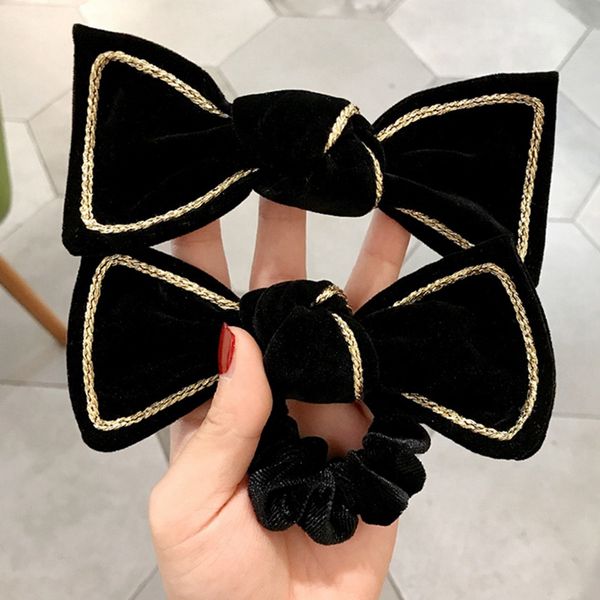 hair accessories korean simple sweet cute rope vintage black velvet bow girl trendy hairpin for women fashion
hair accessories korean simple sweet cute rope vintage black velvet bow girl trendy hairpin for women fashion