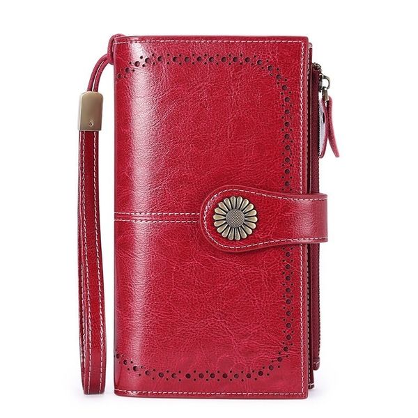 women clutch cow leather wallet female long wallet women zipper purse strap money bag purse for iphone 7 2019 new, Red;black
women clutch cow leather wallet female long wallet women zipper purse strap money bag purse for iphone 7 2019 new, Red;black