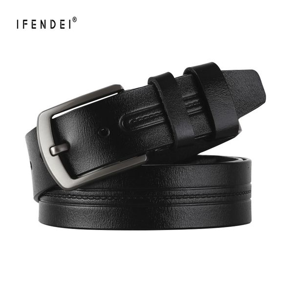 ifendei genuine leather belts for man male casual pin buckle belt men belt leather, Black;brown
ifendei genuine leather belts for man male casual pin buckle belt men belt leather, Black;brown