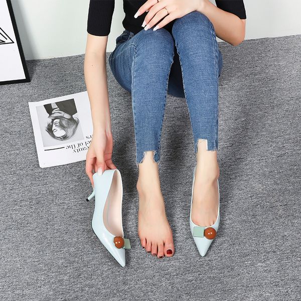 women pumps fashion pointed shallow mouth stiletto heels 2020 summer new korea thin heels high (5cm-8cm) pointed toe, Black
women pumps fashion pointed shallow mouth stiletto heels 2020 summer new korea thin heels high (5cm-8cm) pointed toe, Black