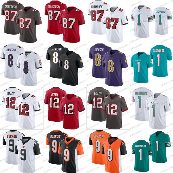 2020-2021 new 87 rob gronkowski 8 lamar jackson tua 1 tagovailoa tom 12 brady jersey 9 joe burrow jerseys, Black;red
2020-2021 new 87 rob gronkowski 8 lamar jackson tua 1 tagovailoa tom 12 brady jersey 9 joe burrow jerseys, Black;red