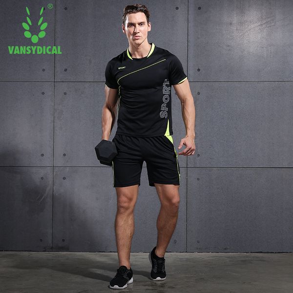 running jerseys vansydical quick-drying sports suit clothes short-sleeved loose training fitness shorts thin basketball soccer, Black;blue
running jerseys vansydical quick-drying sports suit clothes short-sleeved loose training fitness shorts thin basketball soccer, Black;blue