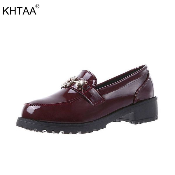 women patent leather pumps chunky heels shoes woman fashion casual ladies crystal female slip on lolita uniform 2020 new, Black
women patent leather pumps chunky heels shoes woman fashion casual ladies crystal female slip on lolita uniform 2020 new, Black